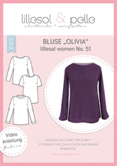 Papierschnittmuster Bluse Olivia Lillesol und Pelle